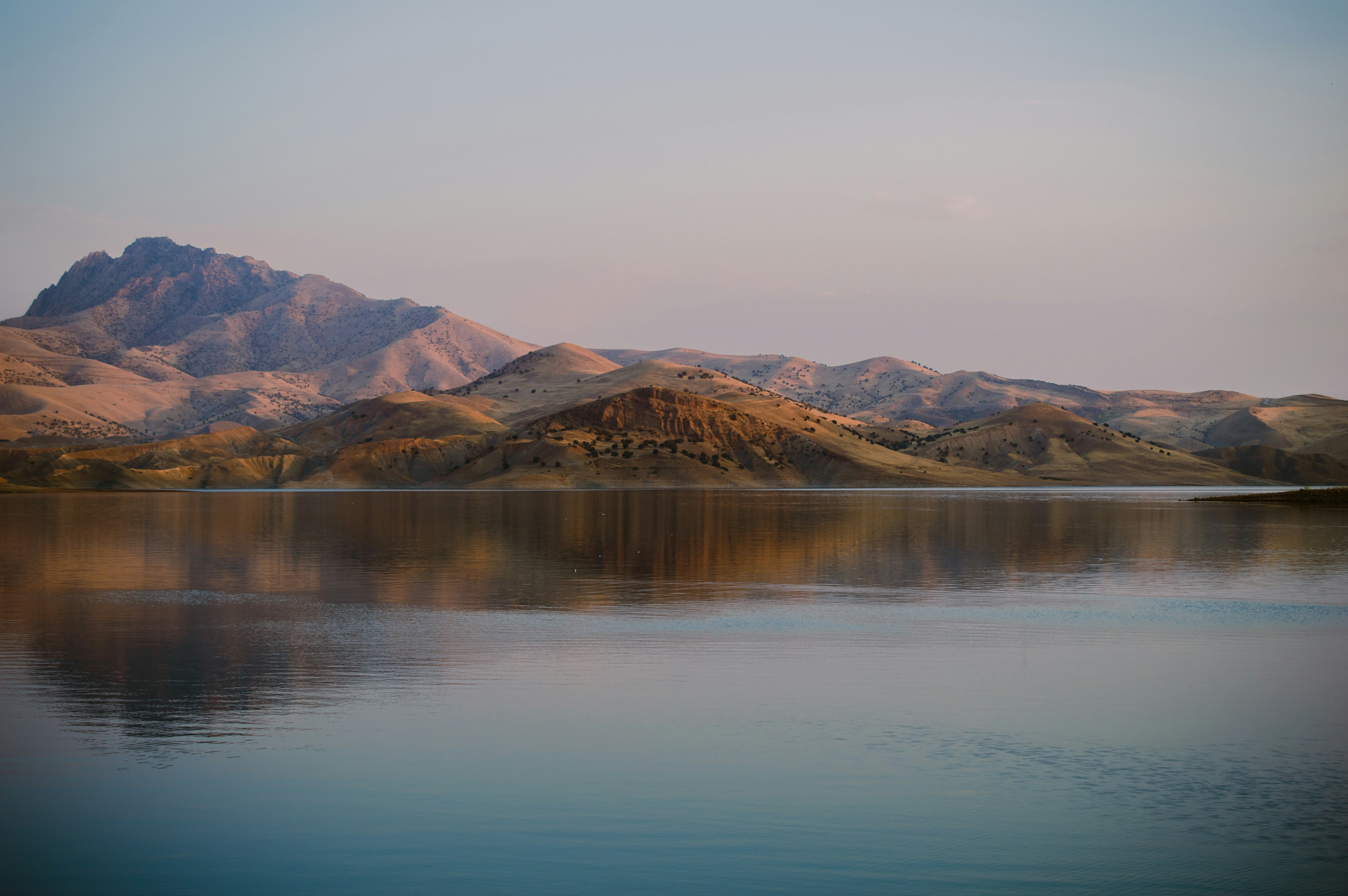 Mountain and lake landscape